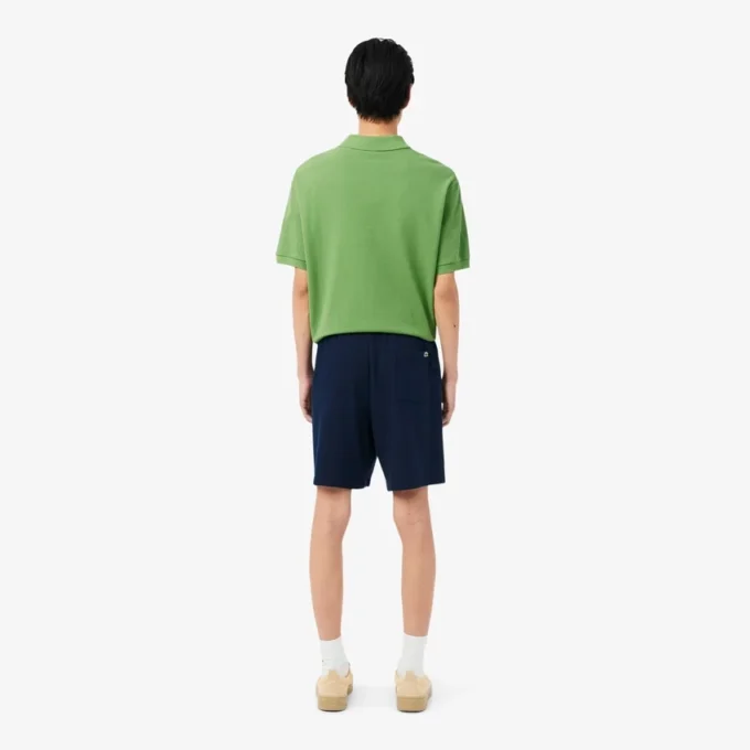 Short en piqué à la coupe décontractée Short en piqué à la coupe décontractée