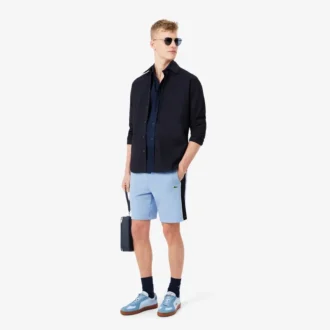 Short en polaire color block à coupe classique