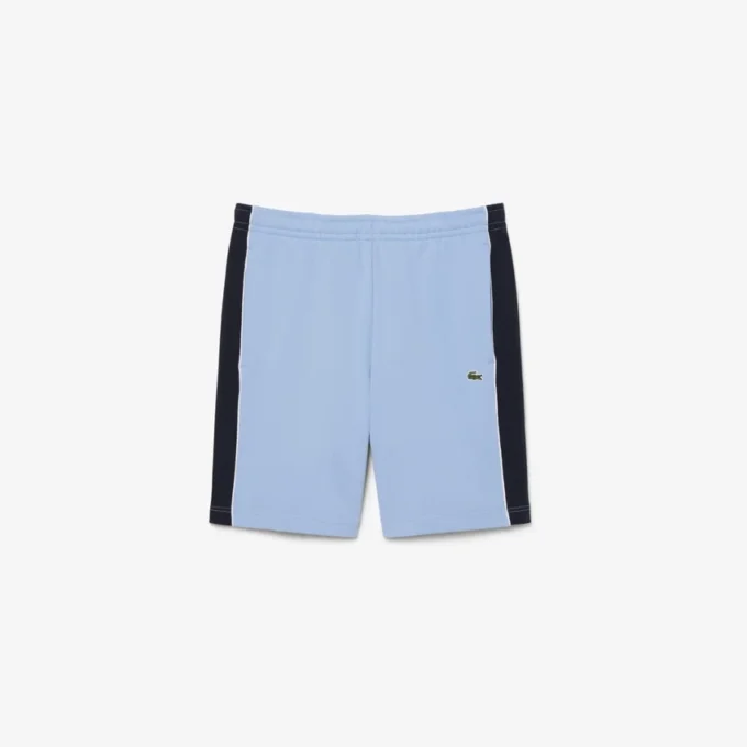 Short en polaire color block à coupe classique Short en polaire color block à coupe classique