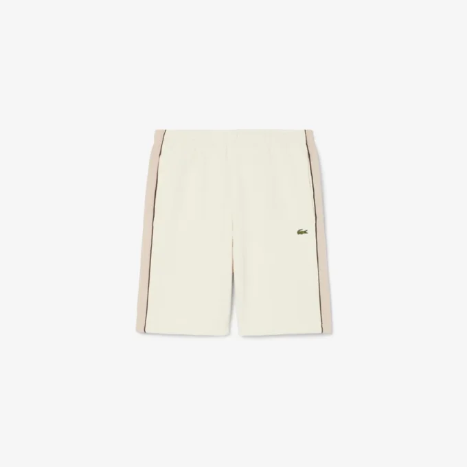 Short en polaire color block à coupe classique Short en polaire color block à coupe classique