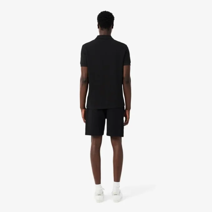 Short en polaire à rayures et logo, coupe classique Short en polaire à rayures et logo, coupe classique