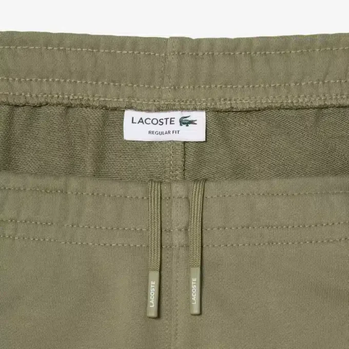 Short en polaire à rayures et logo, coupe classique Short en polaire à rayures et logo, coupe classique