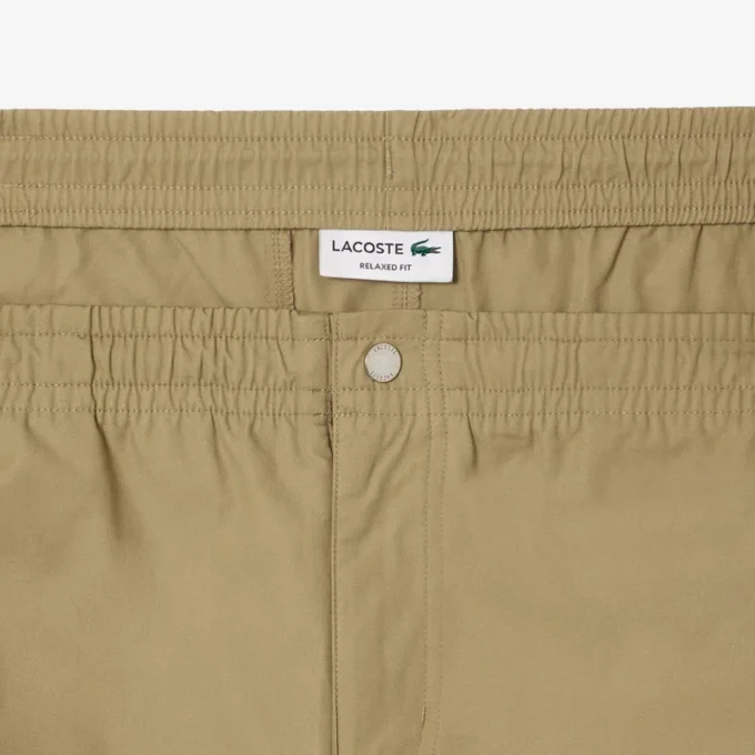 Short en popeline coupe décontractée pour homme Short en popeline coupe décontractée pour homme