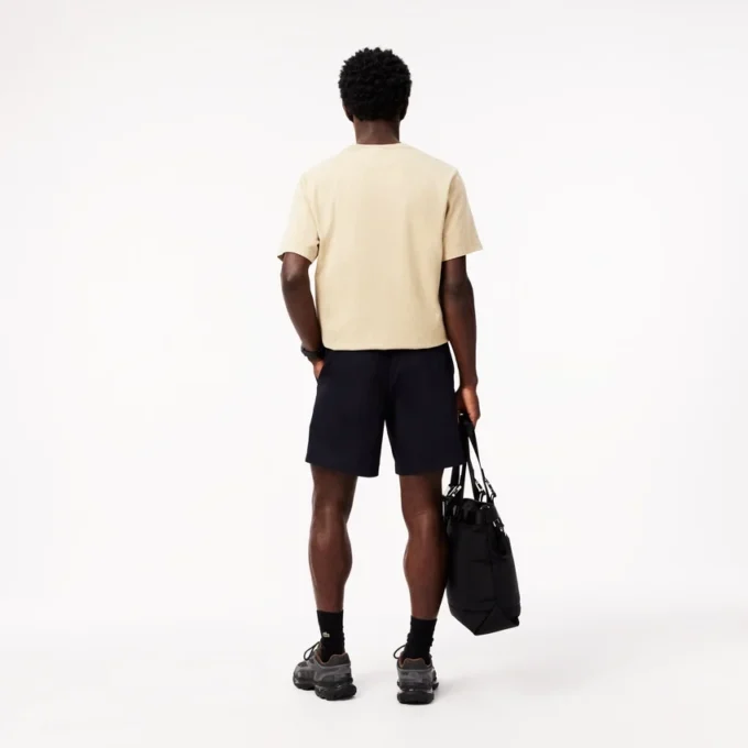 Short en popeline coupe décontractée pour homme Short en popeline coupe décontractée pour homme