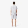 Short en popeline de coton rayé Short en popeline de coton rayé