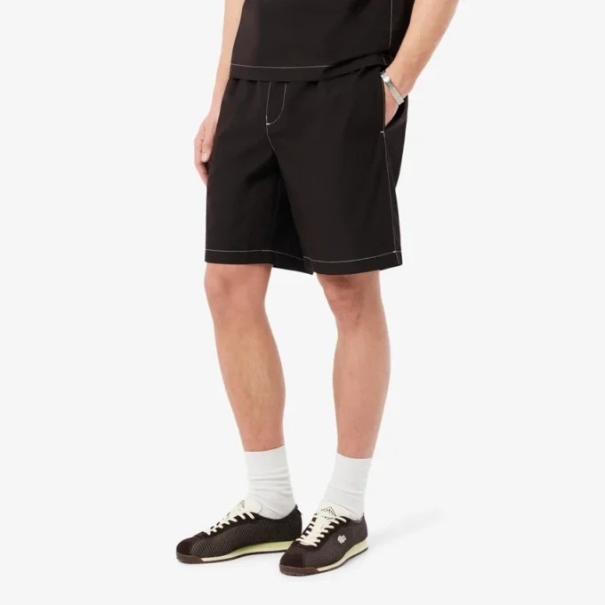 Short en popeline à la coupe décontractée