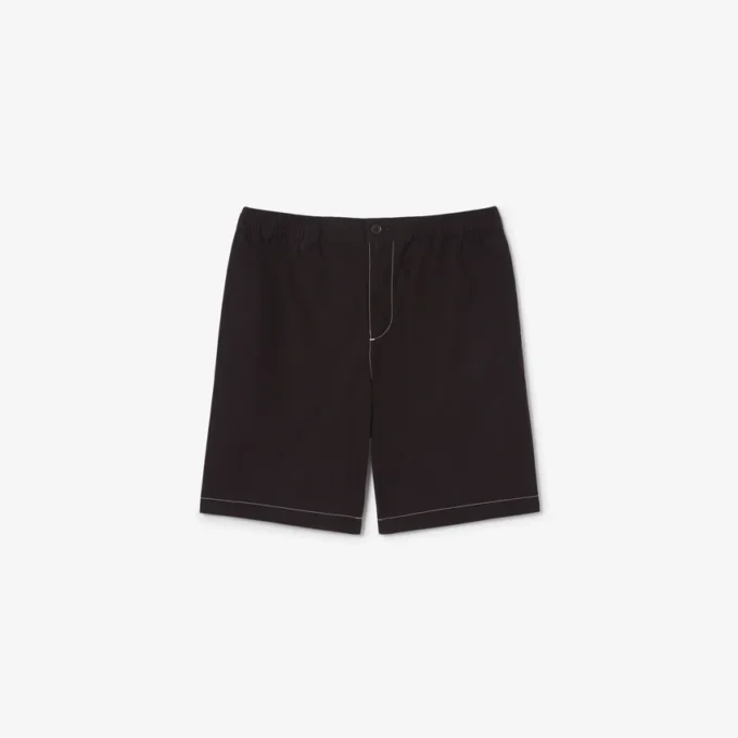 Short en popeline à la coupe décontractée