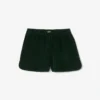 Short en velours côtelé coupe décontractée pour femme Short en velours côtelé coupe décontractée pour femme