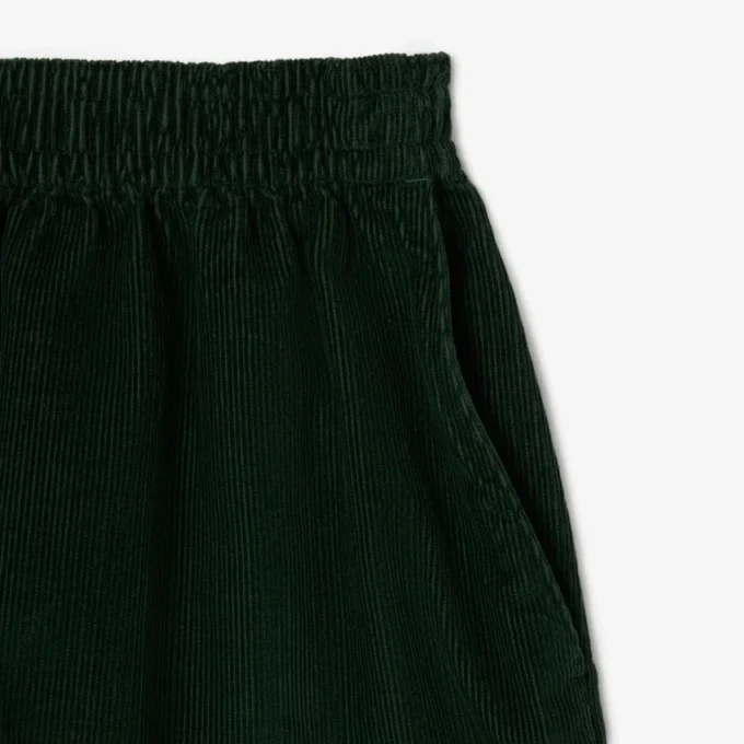 Short en velours côtelé coupe décontractée pour femme Short en velours côtelé coupe décontractée pour femme