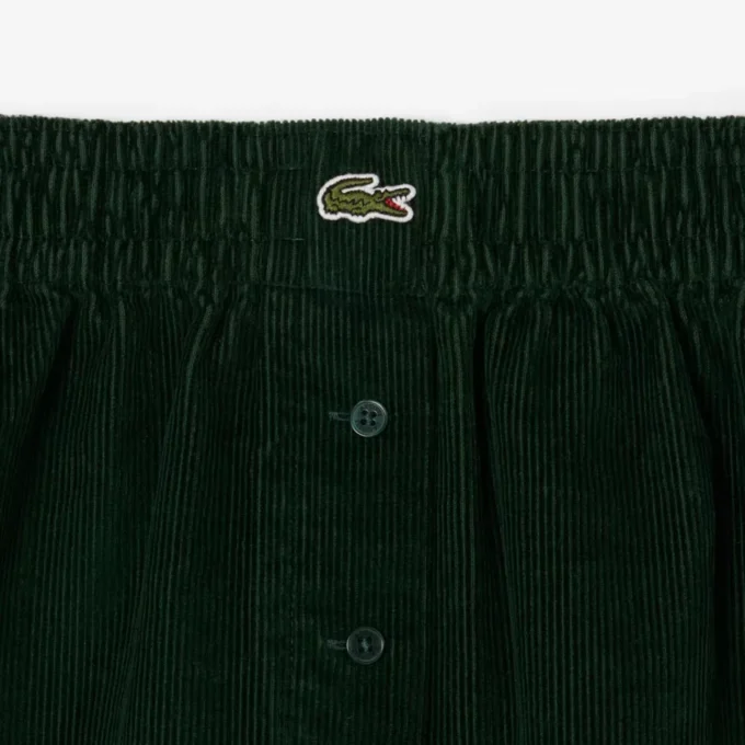 Short en velours côtelé coupe décontractée pour femme Short en velours côtelé coupe décontractée pour femme