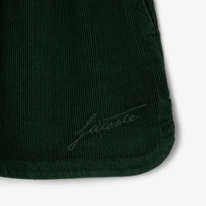 Short en velours côtelé coupe décontractée pour femme Short en velours côtelé coupe décontractée pour femme