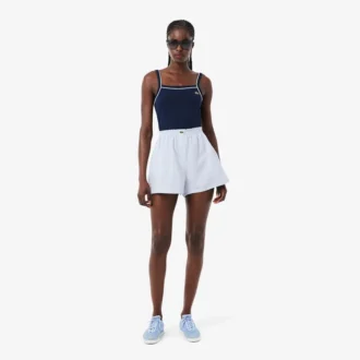 Short oversize en mélange de lin