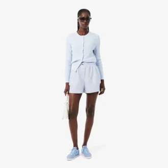 Short oversize en mélange de lin