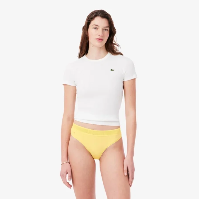 Slip en maille avec logo à la taille