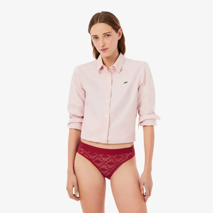 Slip en maille avec logo à la taille Slip en maille avec logo à la taille