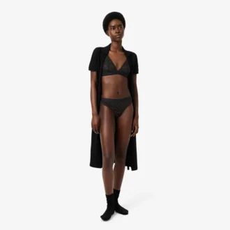 Slip en maille avec logo à la taille