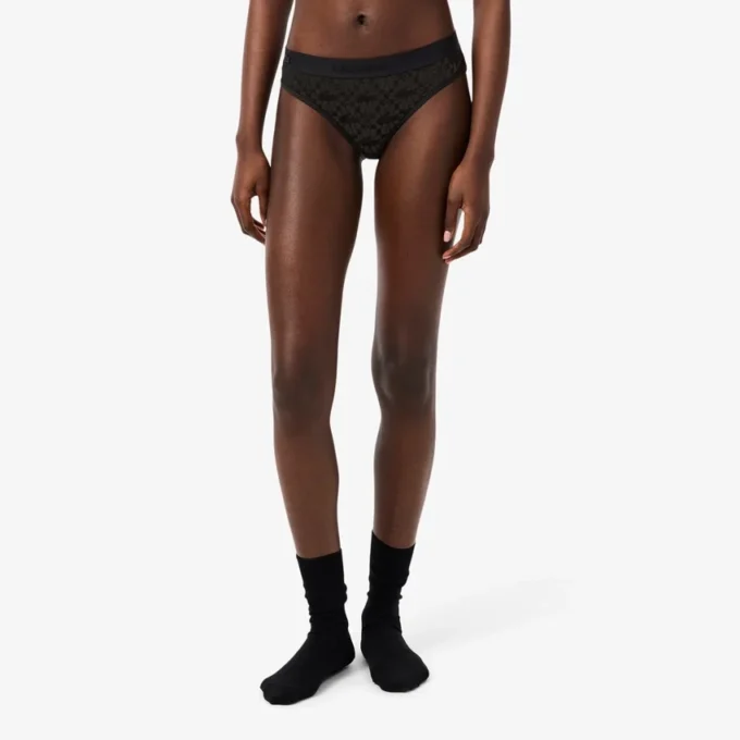 Slip en maille avec logo à la taille
