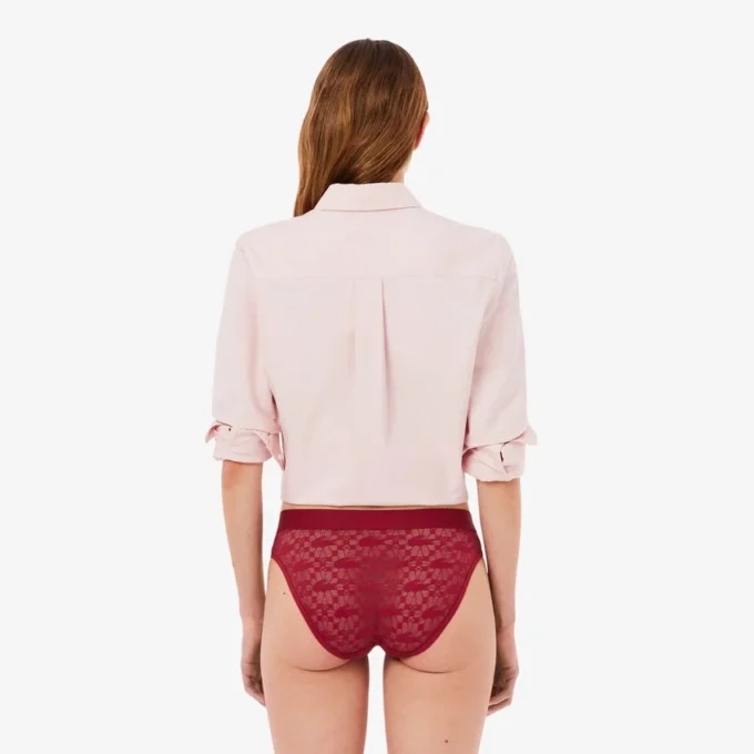 Slip en maille avec logo à la taille Slip en maille avec logo à la taille