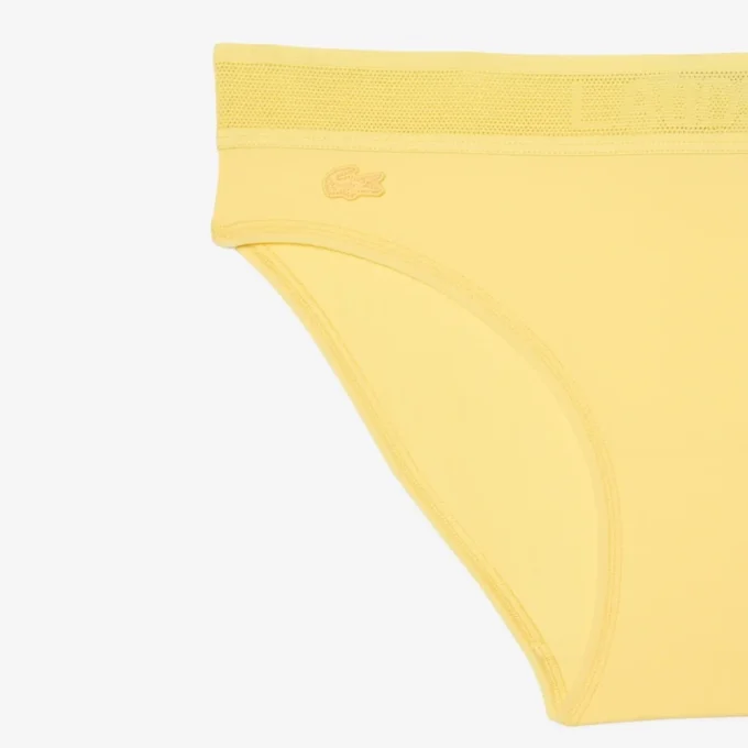 Slip en maille avec logo à la taille