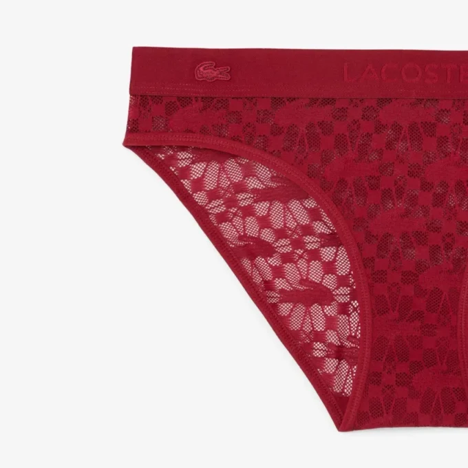 Slip en maille avec logo à la taille Slip en maille avec logo à la taille