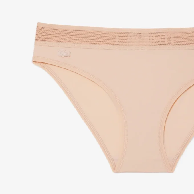 Slip en maille avec logo à la taille Slip en maille avec logo à la taille