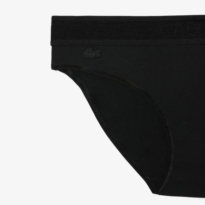 Slip en maille avec logo à la taille Slip en maille avec logo à la taille