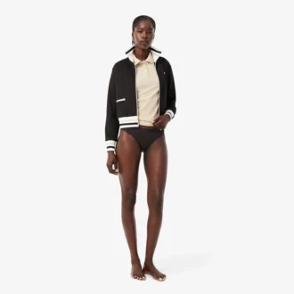 Slip en maille à la taille griffé
