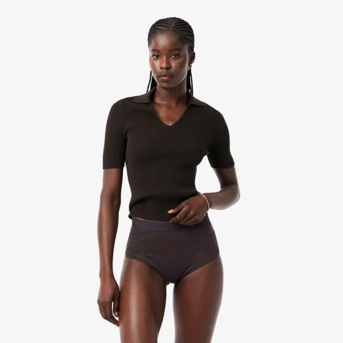 Slip en maille taille haute Slip en maille taille haute