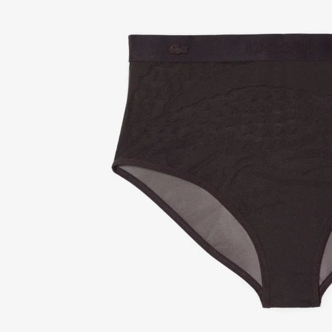 Slip en maille taille haute Slip en maille taille haute