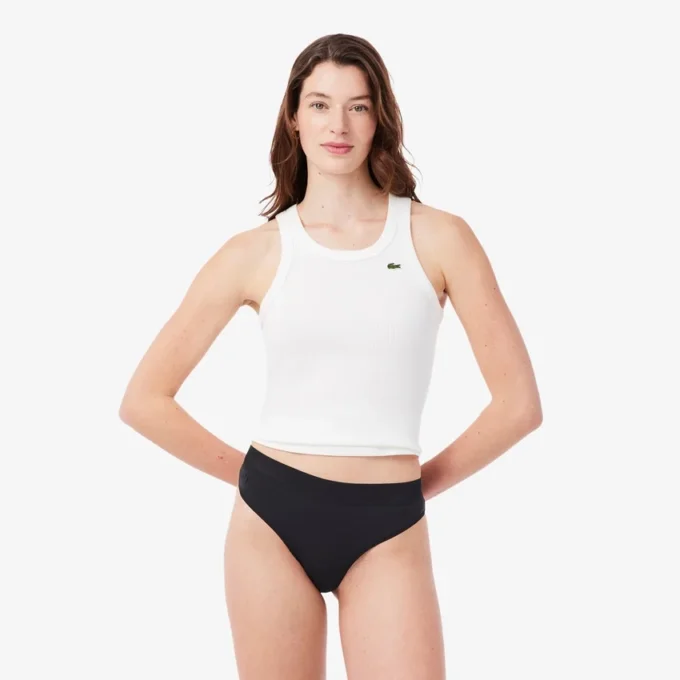 Slip string en microfibre avec logo à la taille Slip string en microfibre avec logo à la taille