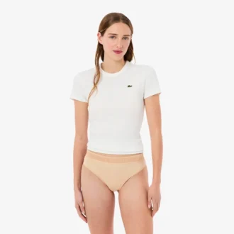 Slip string en microfibre avec logo à la taille
