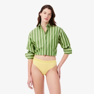 Slip string en microfibre avec logo à la taille