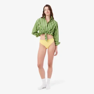Slip string en microfibre avec logo à la taille