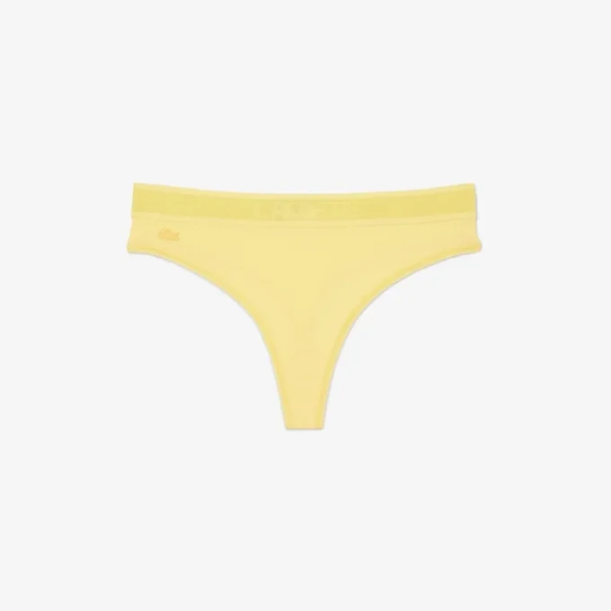 Slip string en microfibre avec logo à la taille Slip string en microfibre avec logo à la taille