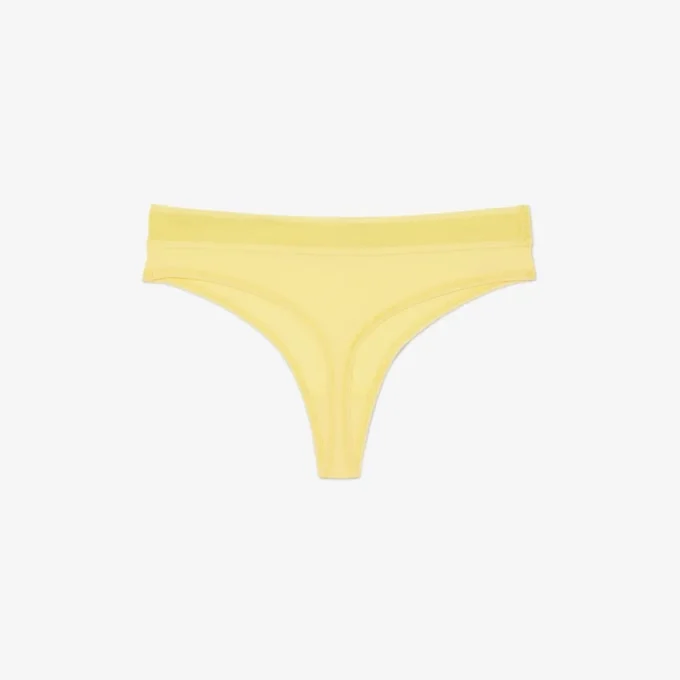 Slip string en microfibre avec logo à la taille Slip string en microfibre avec logo à la taille