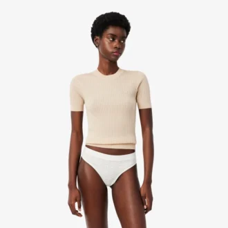 Slip string en pointelle extensible