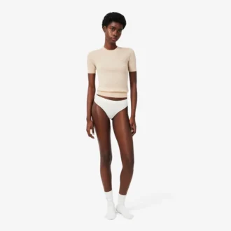 Slip string en pointelle extensible