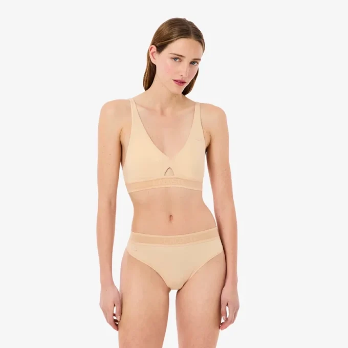Soutien-gorge en microfibre à bande perforée