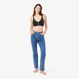 Soutien-gorge en microfibre à bande perforée