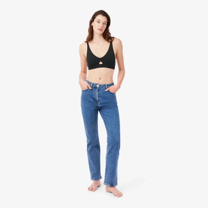 Soutien-gorge en microfibre à bande perforée Soutien-gorge en microfibre à bande perforée
