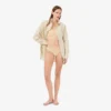 Soutien-gorge en microfibre à bande perforée