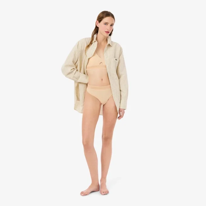 Soutien-gorge en microfibre à bande perforée