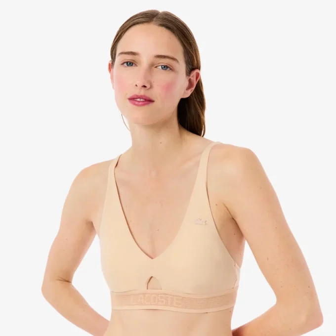 Soutien-gorge en microfibre à bande perforée