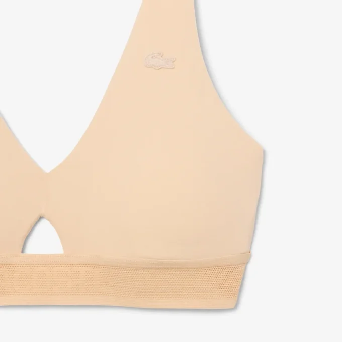 Soutien-gorge en microfibre à bande perforée