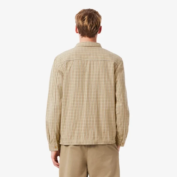 Surchemise à carreaux en coton épais oversize pour homme Surchemise à carreaux en coton épais oversize pour homme