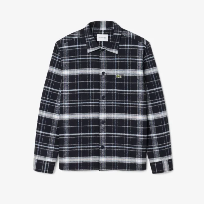 Surchemise à carreaux en coton pour homme Surchemise à carreaux en coton pour homme