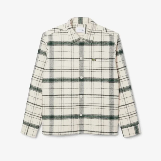 Surchemise à carreaux en coton pour homme Surchemise à carreaux en coton pour homme