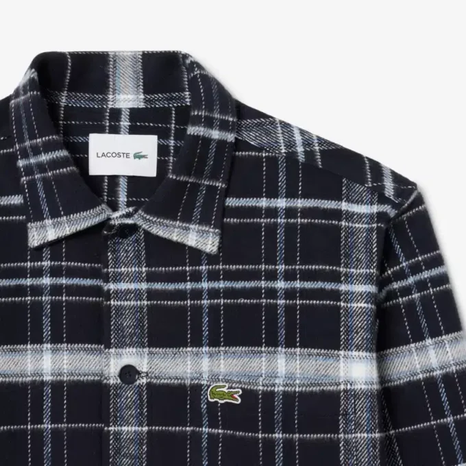 Surchemise à carreaux en coton pour homme Surchemise à carreaux en coton pour homme