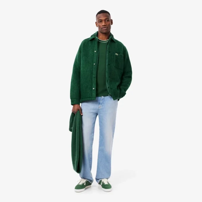 Surchemise en laine mélangée pour homme