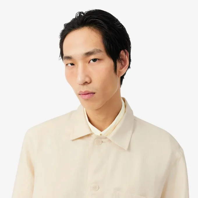 Surchemise en mélange de lin